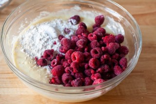 raspberry streusel muffins-6